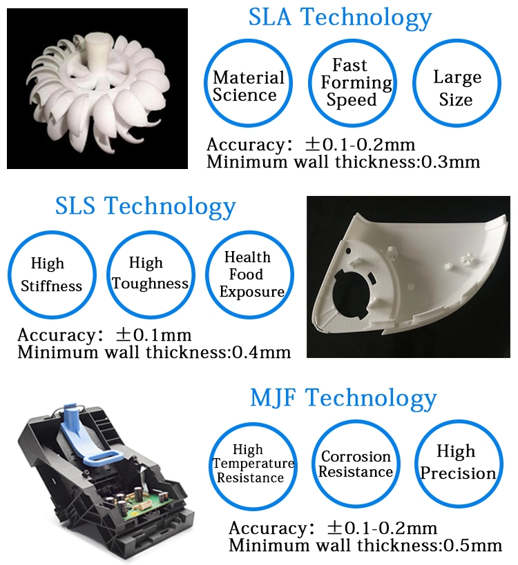 SLA/SLS 3D Customized Little Figure Rapid Prototyping 3D Printing Service