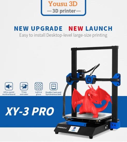 Yousu 3D Industrial Grade DIY Fdm 3D TPU Printer Printing Size 300*300*400mm